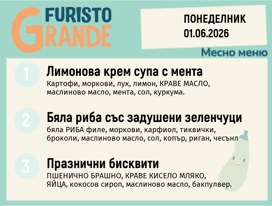 Меню 01.06 месно 300гр. 