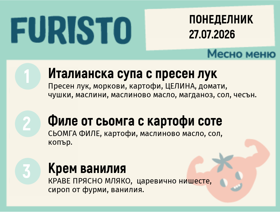 Меню 27.07 месно 200гр.